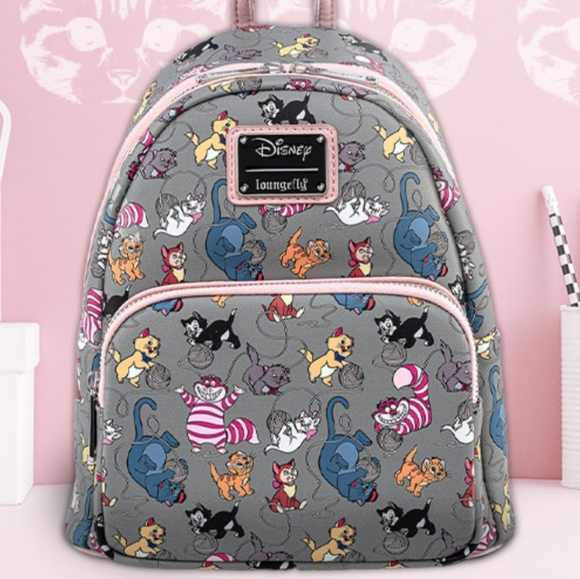 NWT Disney Backpack All the Cats Disney Cats Bag Purge Loungefly - Main Image